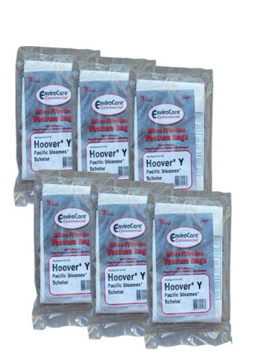 18 Hoover Commercial Allergy Type Y Bags, WindTunnel Upright Vacuum