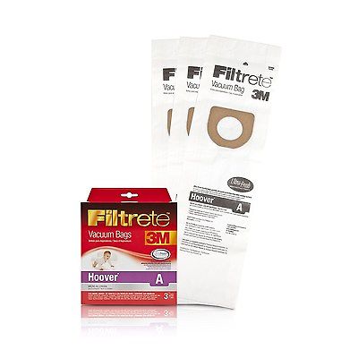 3M Filtrete Hoover A Antimicrobial Vacuum Bag, 3 Pack