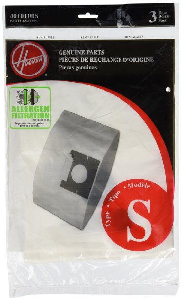 Hoover Type S Hepa Filter Bag, 4010808S Reviews