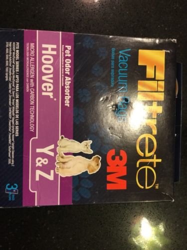 Hoover Y & Z Vacuum Bags NEW with Pet Odor Absorber