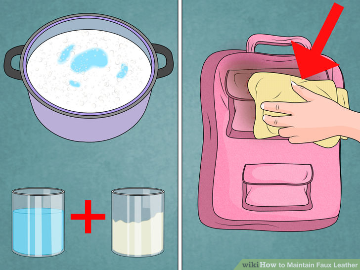 How to clean a pleather bag?