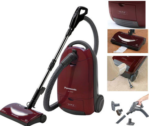 Panasonic Mc-cg902 Canister Vacuum Cleaner 12 a – Bagged – Burgundy