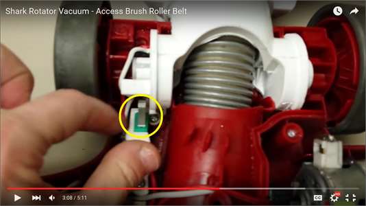 The beater brush on my upright vacuum stops spinning when I put it…