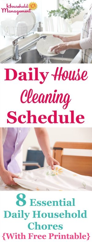 What is a normal house cleaning regimen?