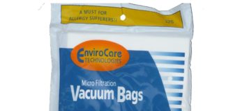 9 Hoover Duros Type SR Vacuum Bags with MicroFiltration…