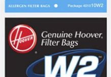 Hoover Type W2 Allergen Bag (3-Pack), 401010W2