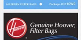 Hoover Type W2 Allergen Bag (3-Pack), 401010W2